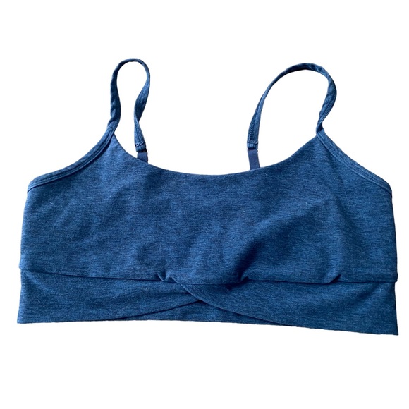 Beyond Yoga Other - Beyond Yoga Women’s Size M Spacedye Sports Bra Teal Blue Cross Front Unpadded